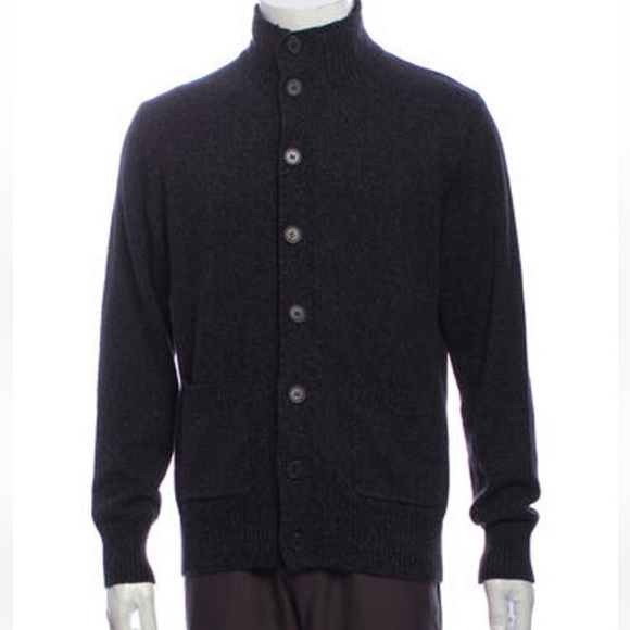 Oscar de la Renta Gray button down cardigan size S - Picture 1 of 11